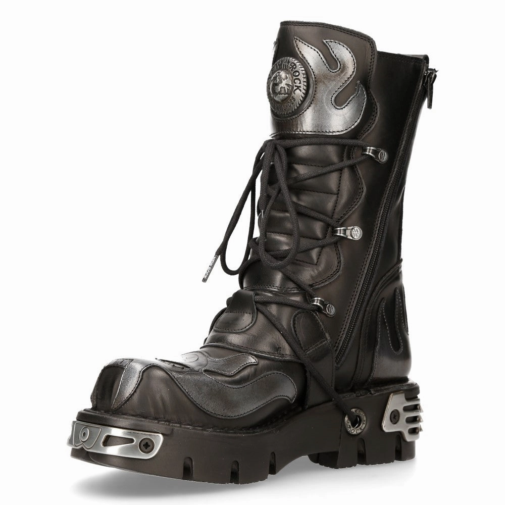 107-S2 Flame Gothic Boots