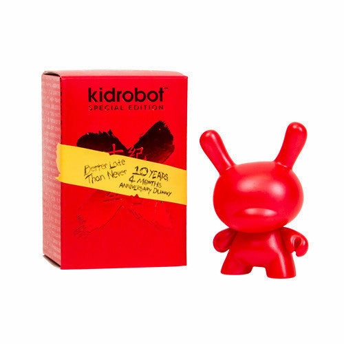 10th Anniversary 3" Dunny by Kidrobot - Red