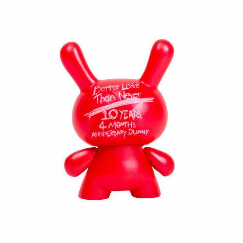 10th Anniversary 3" Dunny by Kidrobot - Red