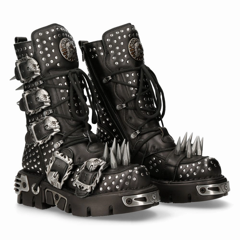 1535-S1 Punk High Boots With Metal Spikes Sale on Mens Chukka Footwear