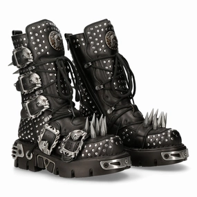 1535-S1 Punk High Boots With Metal Spikes Sale on Mens Chukka Footwear