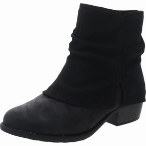 312852 Womens Fold-Over Manmade Ankle Boots Cheap Womens Boots for winter