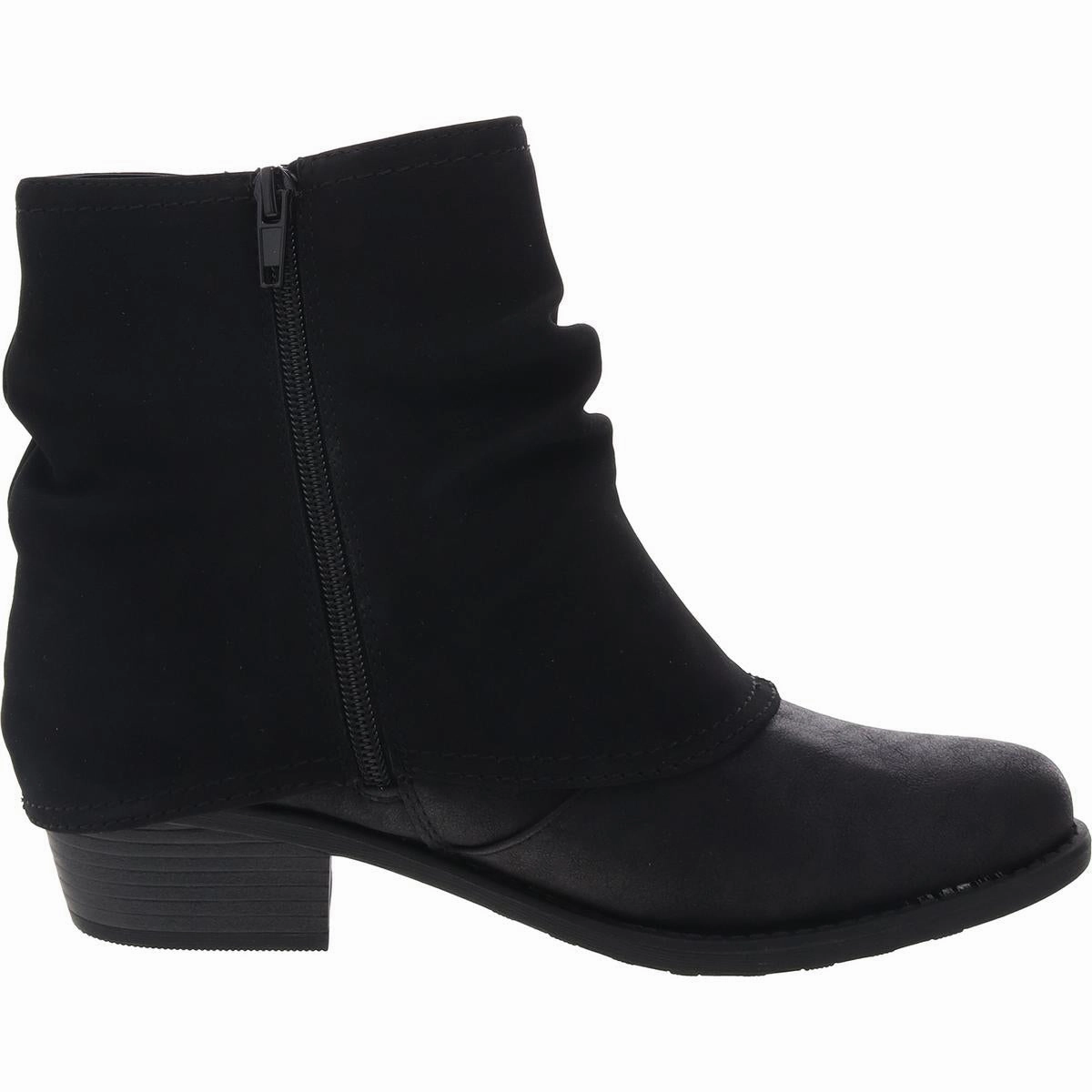312852 Womens Fold-Over Manmade Ankle Boots