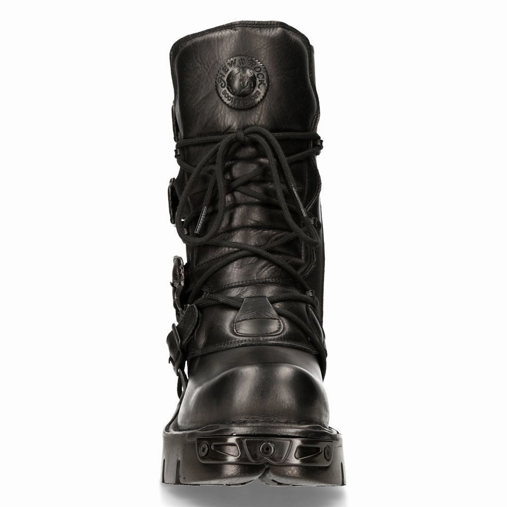 391-S18 Leather Mid Calf Boots