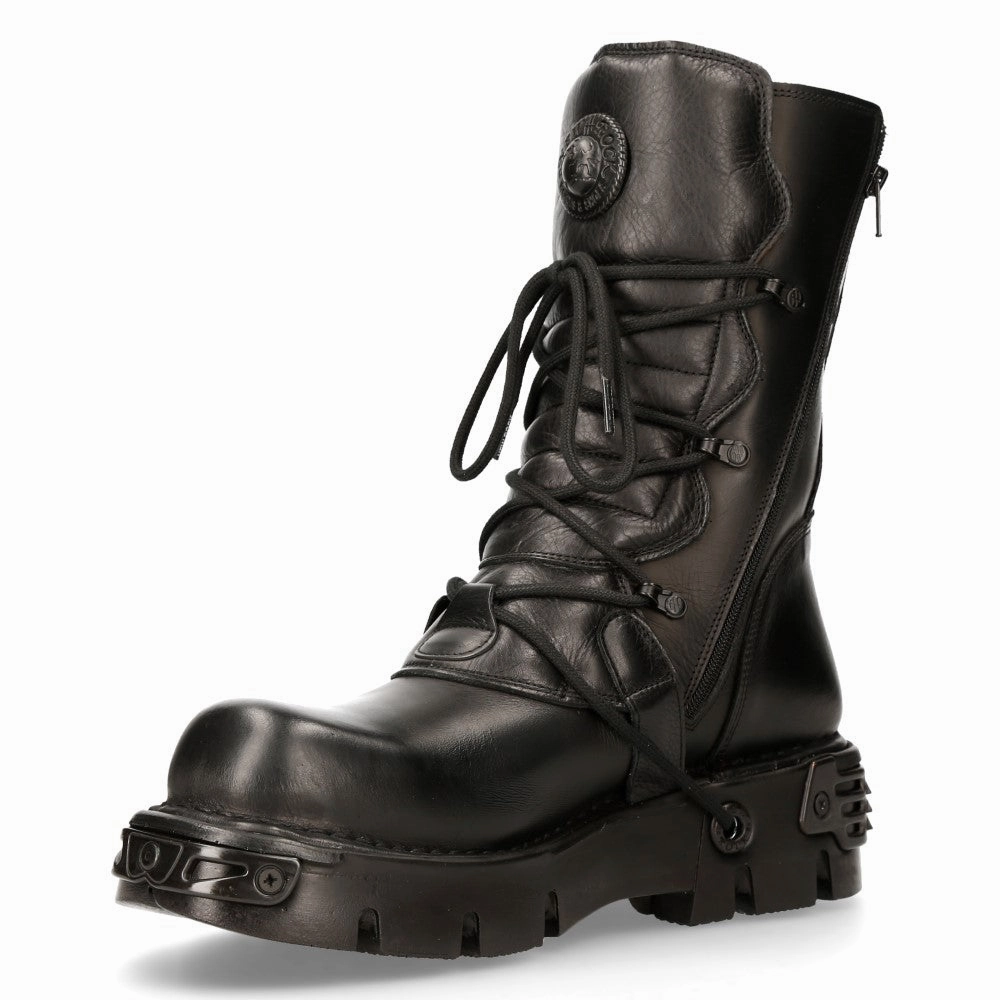 391-S18 Leather Mid Calf Boots