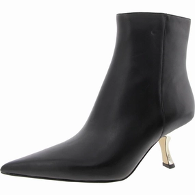 40F4LUE5L Womens Solid Leather Booties Womens Boots clearance deals