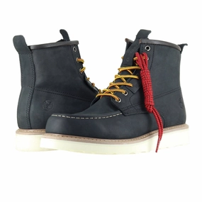 6" Moc Toe Work Boots for Men and Soft Toe Boots and Vibram EVA Outsole and EH Rated Sale on Mens Chukka Footwear