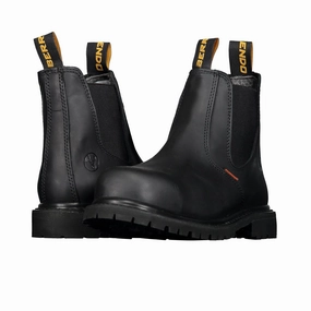 6" Steel Toe Work Boots for Men and Pull On Chelsea and Electrical Hazard and Oil and Slip Resistant Sale on Mens Chukka Footwear