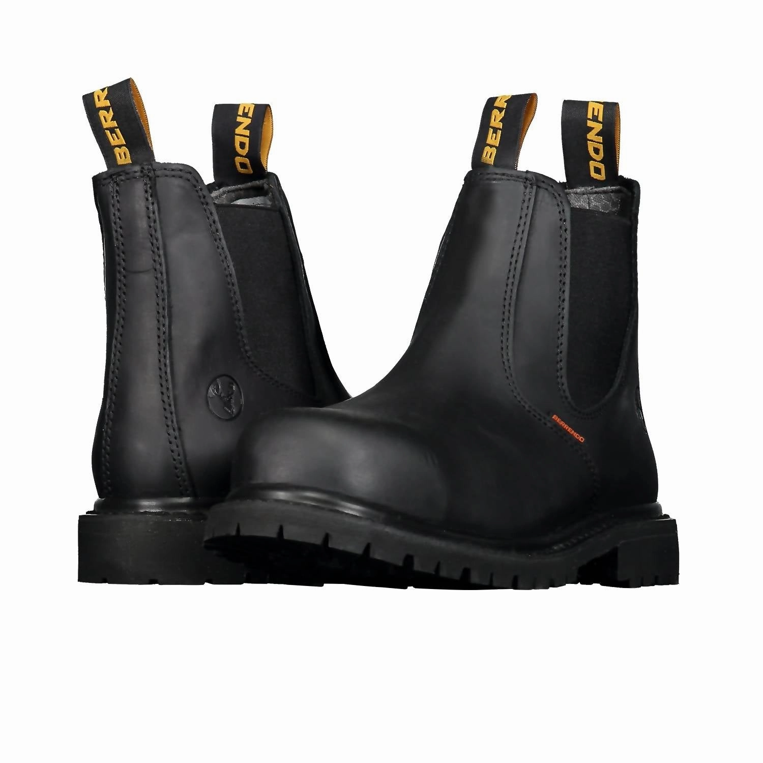 6 Steel Toe Work Boots In Black