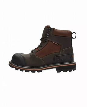 6 Steel Toe Work Boots In Brown Mens Chukka Boots outlet deals