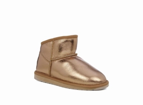 Aarons Glossy In Gold Bronze Womens Winter & Rain Boots online