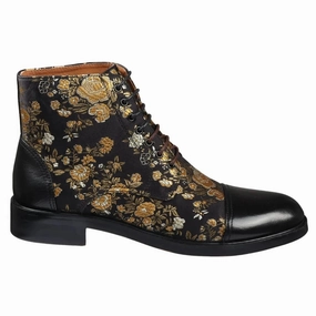 Adam Floral Print Oxford Ankle Boots Sale on Mens Chukka Footwear