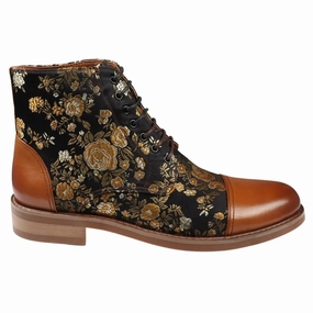 Adam Floral Print Oxford Ankle Boots Sale on Mens Chukka Footwear