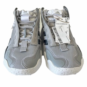 Adidas Girls Gray | Exhibit B Mid Basketball Sneakers Discount Boys Footwear online
