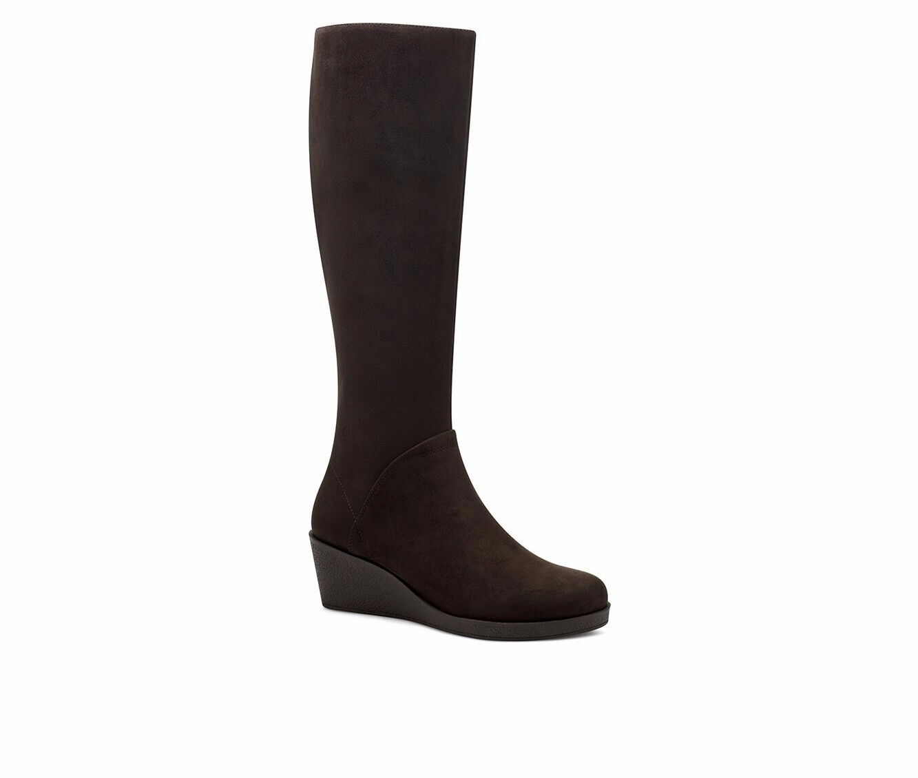 Aerosoles Binocular Boots Women's US 8 Brown Black Knee-High Wedge Heel KHD1234 Top-rated Womens Boots outlet