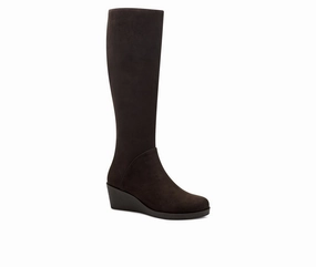 Aerosoles Binocular Boots Women's US 8 Brown Black Knee-High Wedge Heel KHD1234 Top-rated Womens Boots outlet