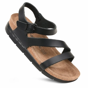 Aerothotic - Ares Comfortable Memory Foam Leather Platform Sandals with Arch Support Womens Sandals with big discounts