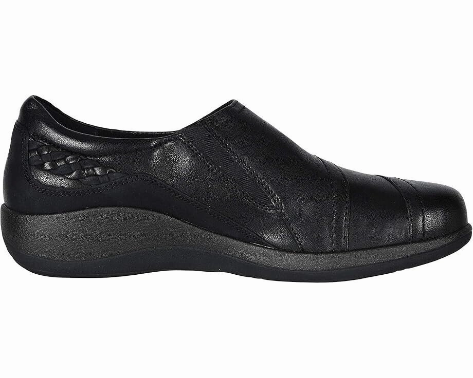 Aetrex Karina DM500W Women's 7.5-8 Black Leather Monk Strap Dress Shoes KHD1384