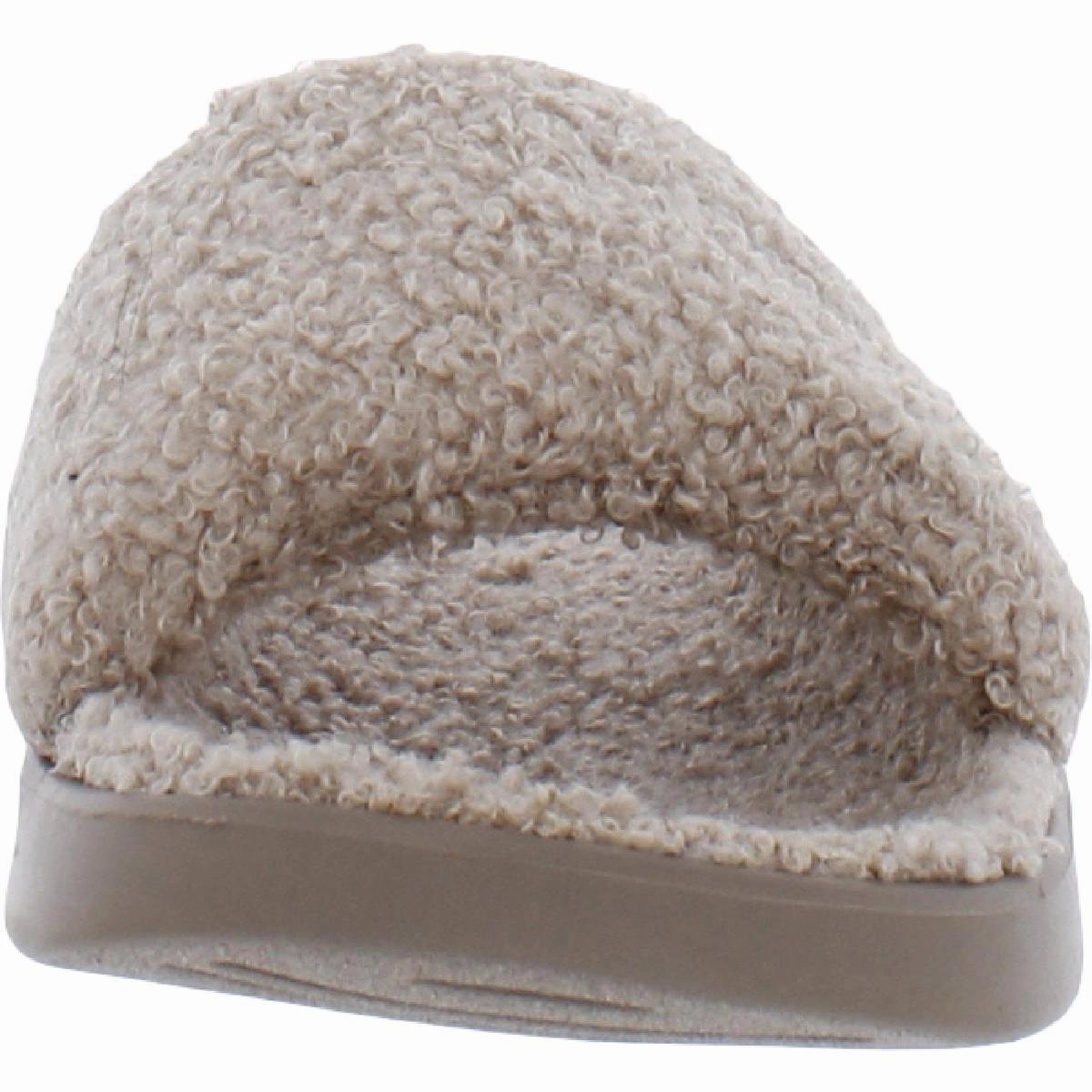 Aimi Cozy Womens Faux Fur Lined Slip on Slide Sandals