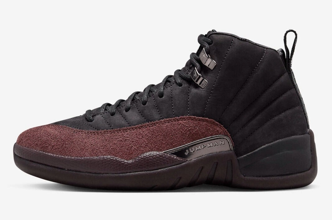 Air Jordan 12 x A Ma Manire DV6989-001 Women's 7 Black Lifestyle Shoes GBNC55