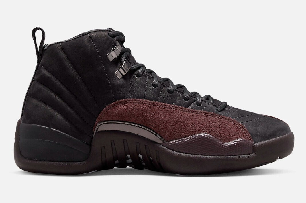 Air Jordan 12 x A Ma Manire DV6989-001 Women's 7 Black Lifestyle Shoes GBNC55