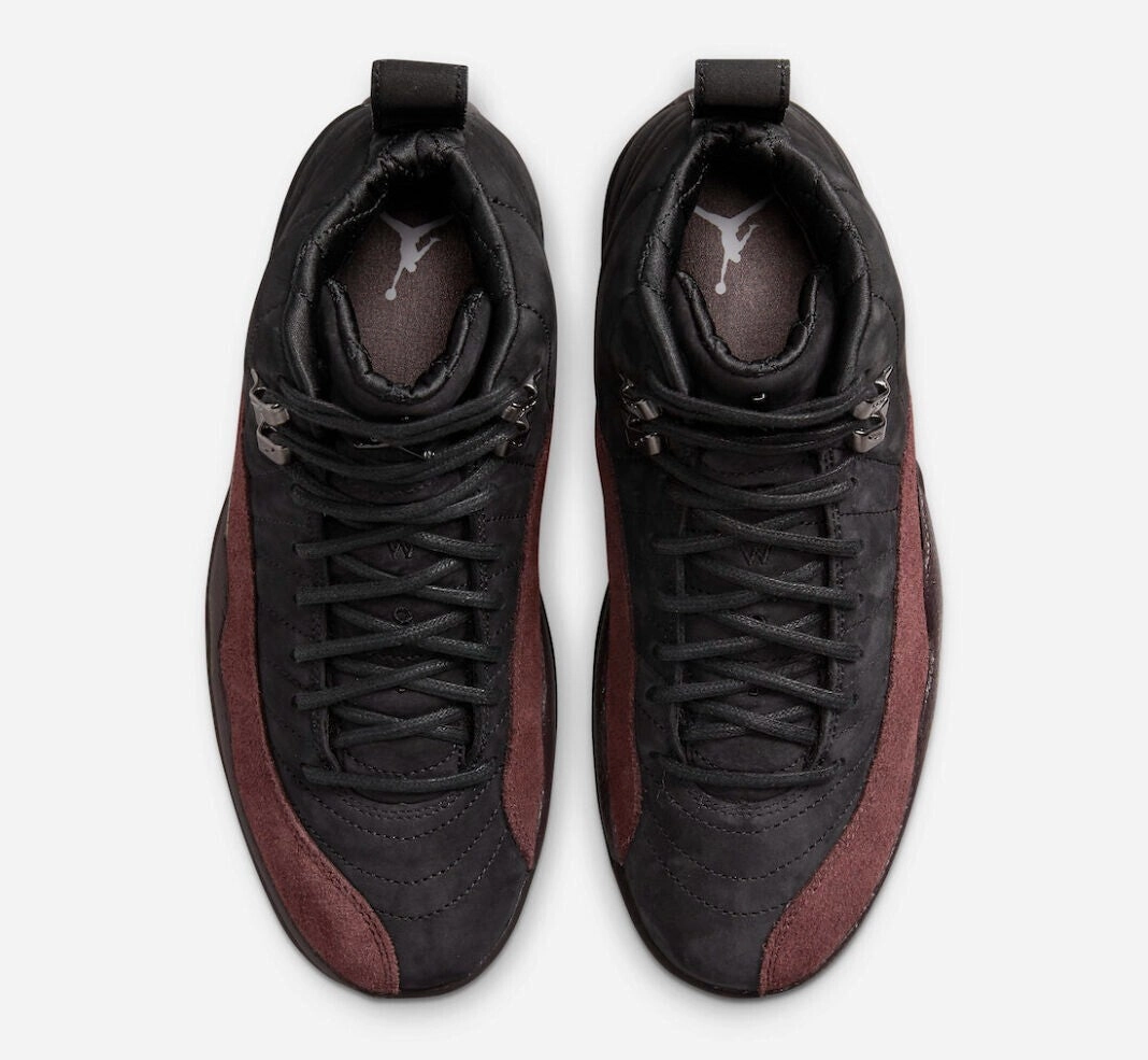 Air Jordan 12 x A Ma Manire DV6989-001 Women's 7 Black Lifestyle Shoes GBNC55