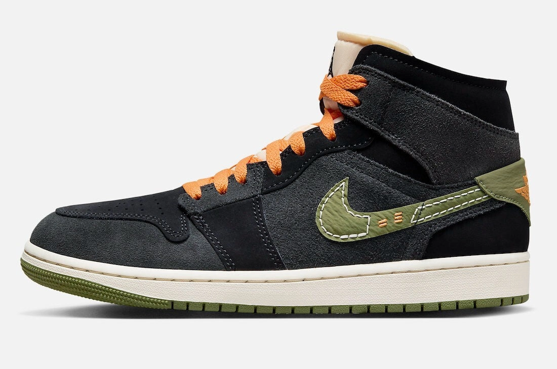 Air Jordan 1 Mid SE Craft FD6817-003 Sneaker Men 7.5 Black Lifestyle Shoe GBNC83 Mens Sneakers & Athletic Shoes outlet