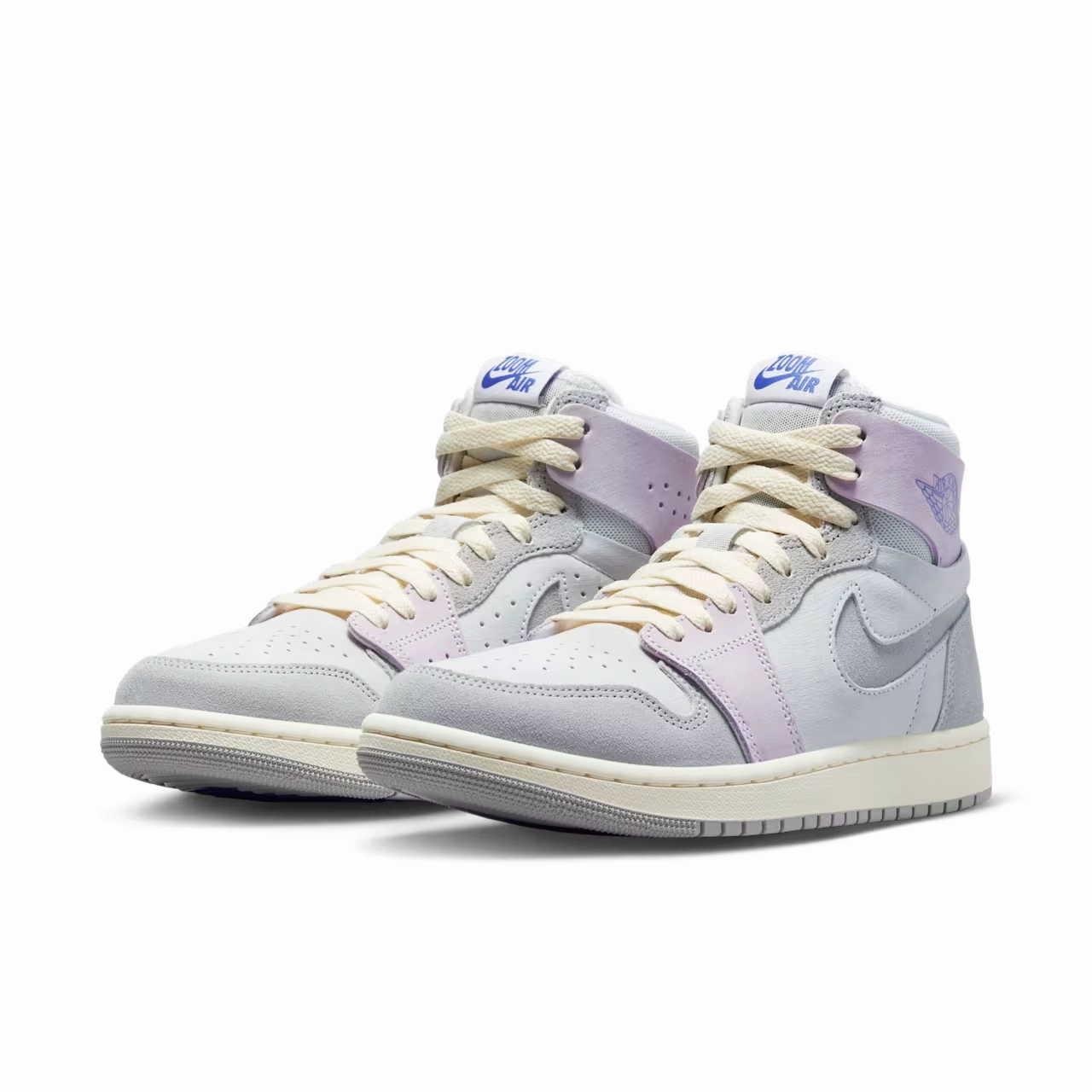 Air Jordan 1 Zoom CMFT 2 DV1305-005 Women's US 11.5 Gray Lifestyle Shoes GBNC88