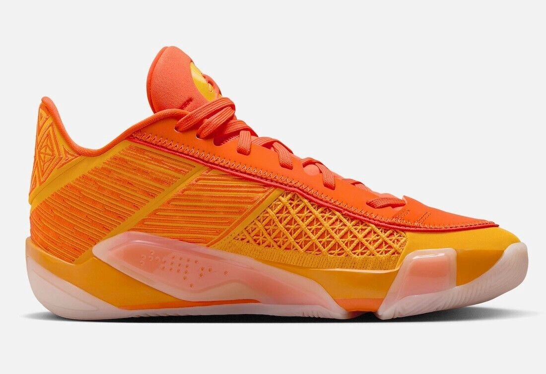 Air Jordan 38 Low FV3945-700 Sneaker Women Safety Orange Basketball Shoes TF2201