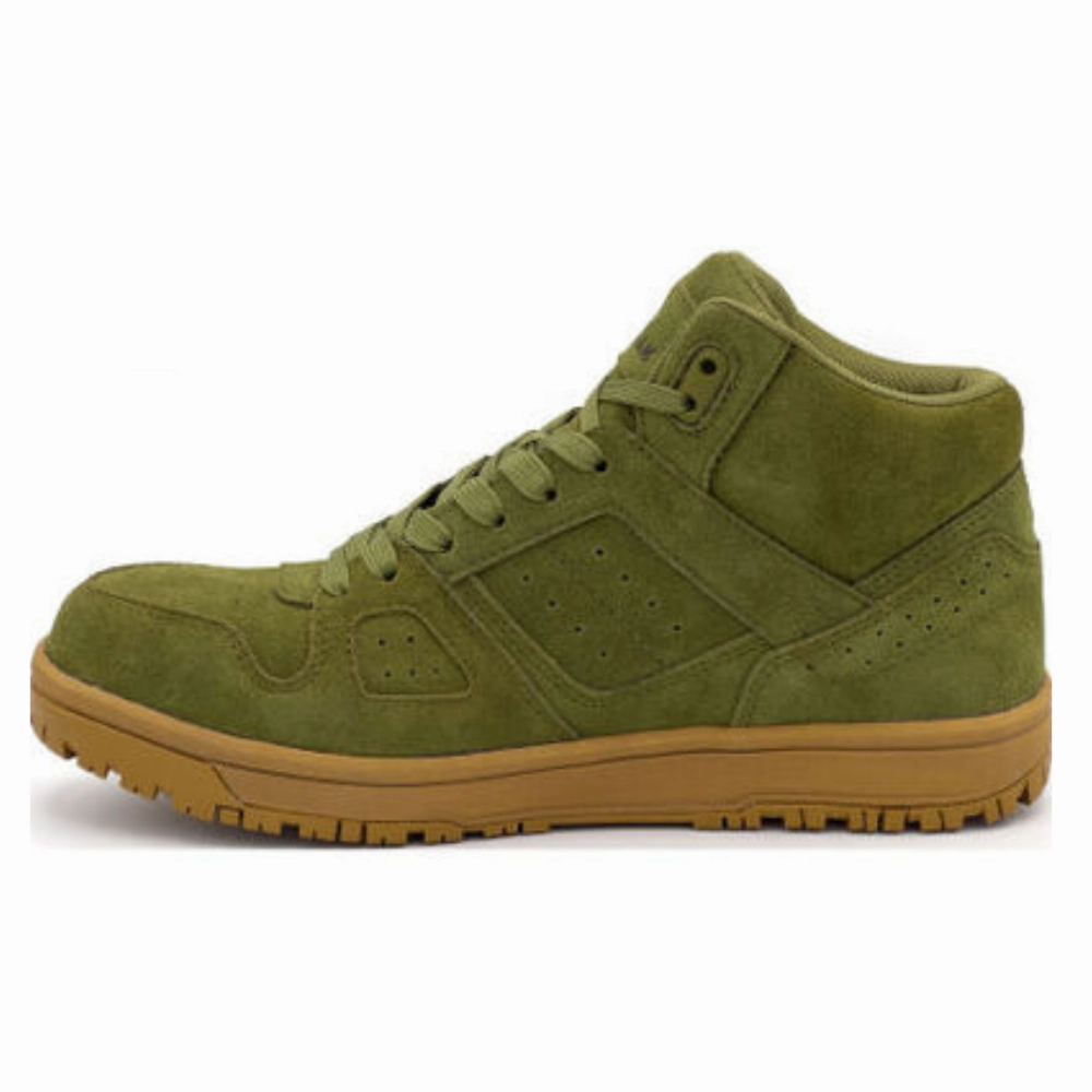 Airwalk AW6353 Boots Men 10.5 Olive Suede Mongo Mid Comp Toe EH Work Shoe KHD255