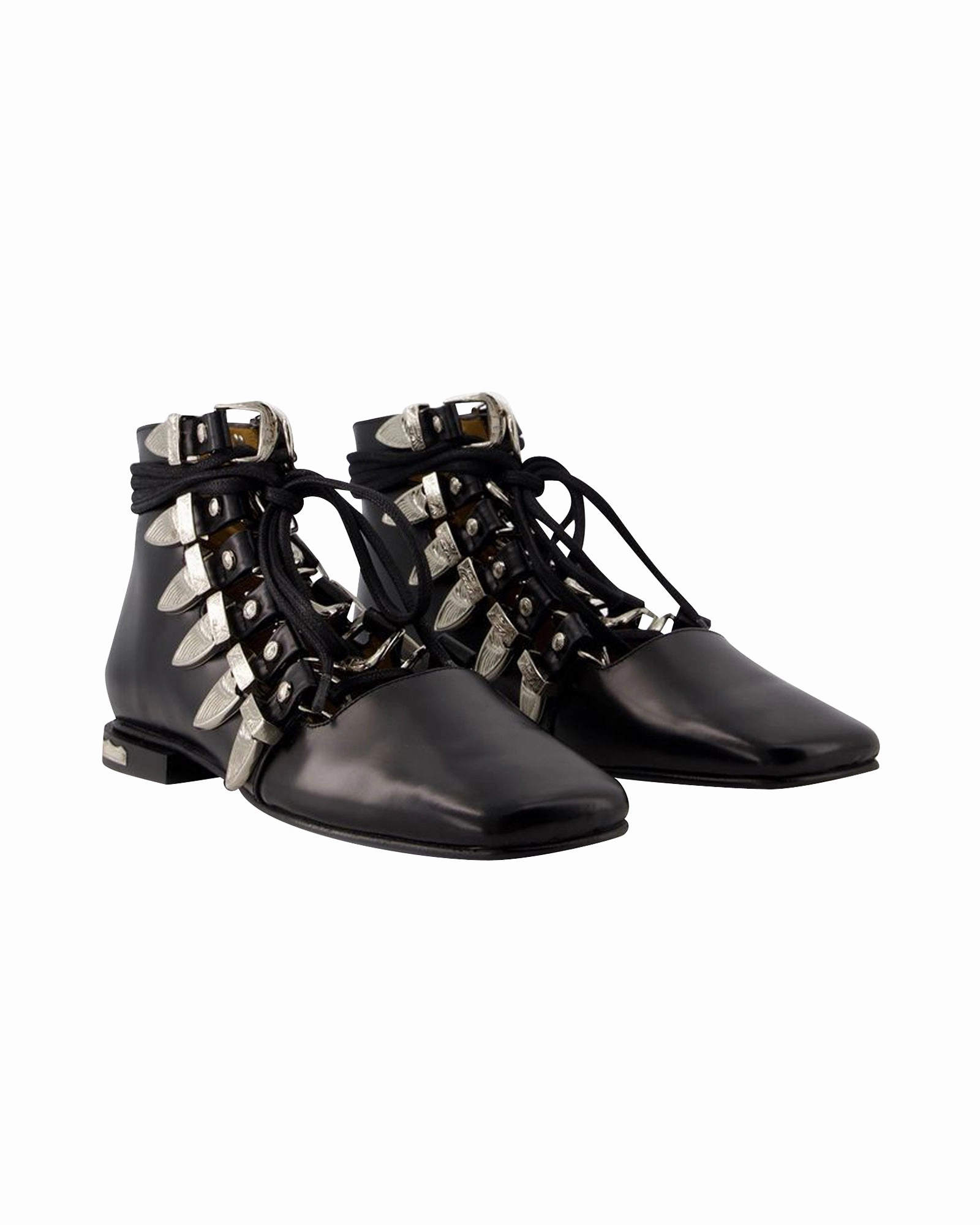Aj1284 Ankle Boots - Toga Pulla - Leather - Black Womens Boots clearance offers