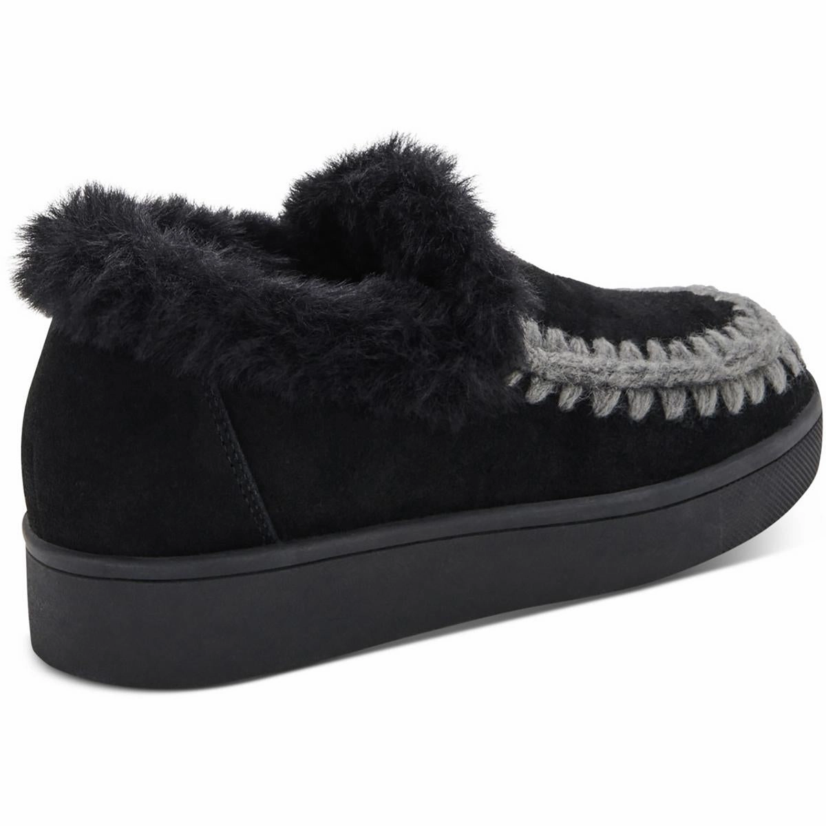 Albina Womens Cow Suede Faux Fur Shooties