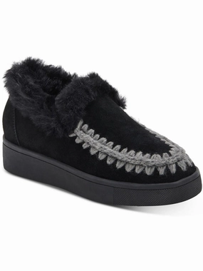 Albina Womens Cow Suede Faux Fur Shooties Womens Dress Boots for less