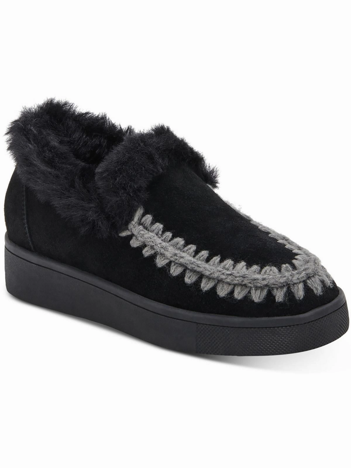 Albina Womens Cow Suede Faux Fur Shooties Womens Dress Boots for less