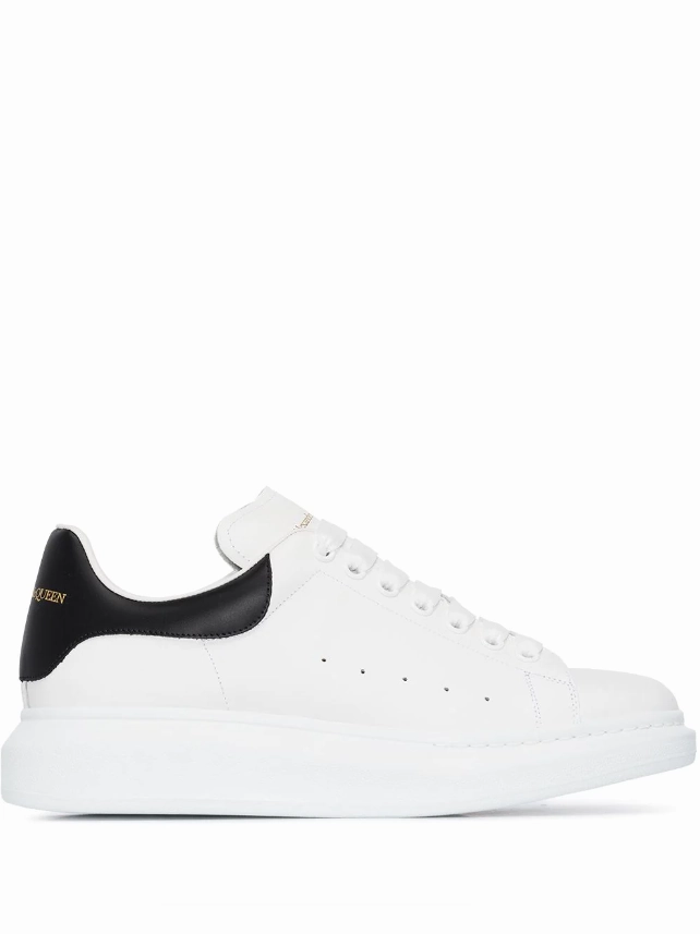 Alexander McQueen Men's Oversized Sneaker in White/black Mens Shoes online flash sale
