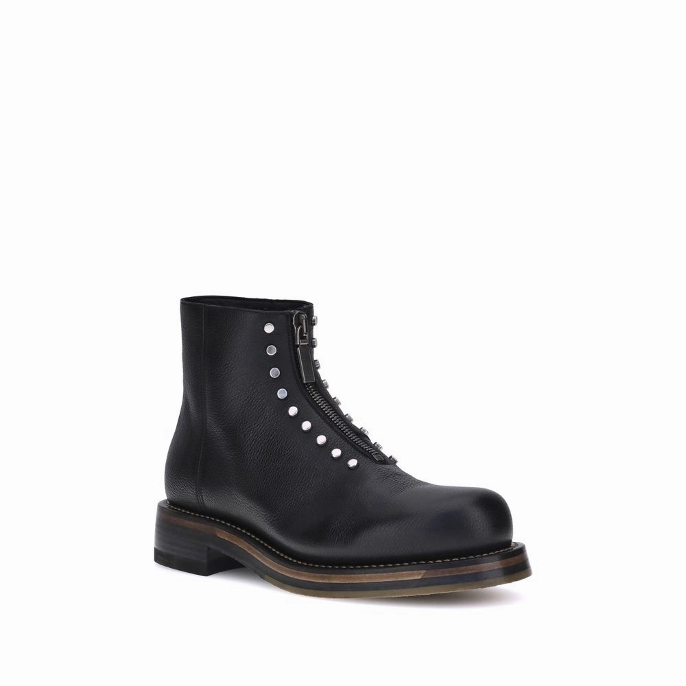 Alexander McQueen Studded leather Ankle Men's Boots