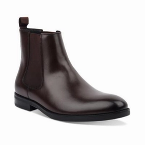 Alfani 1001593150 Boots Mens US 9.5 Brown Faux Leather Round Toe Chelsea GBNC670 Buy Mens Chukkas online shop