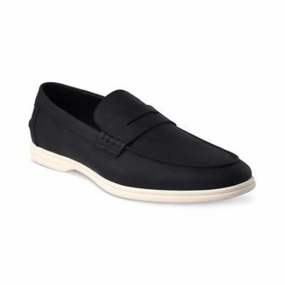 Alfani Leon 100147509 Loafer Men's Black Moc-Toe Slip-on Casual Shoes MZAA23 Mens Sneakers & Athletic Shoes outlet