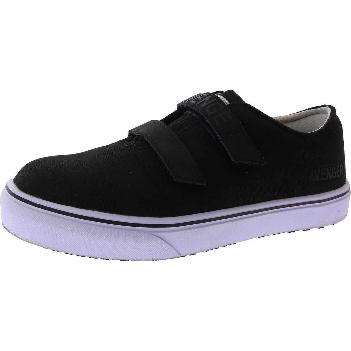 Alley E-On Mens Canvas Ankle Work & Safety Shoes