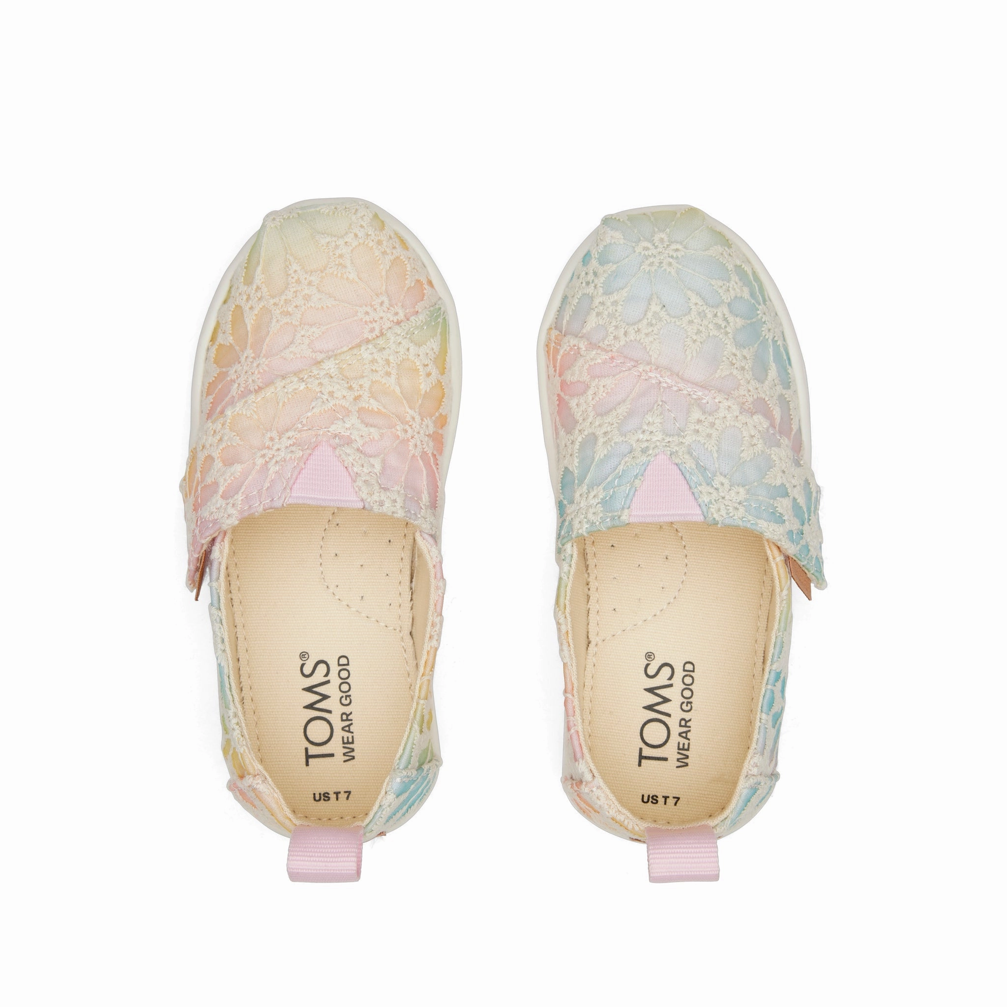 Alpargata Ombre Floral Lace Toddler Shoe