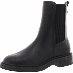 Anabelle Chelsea Womens Solid Faux Leather Chelsea Boots Discount Boots for Women