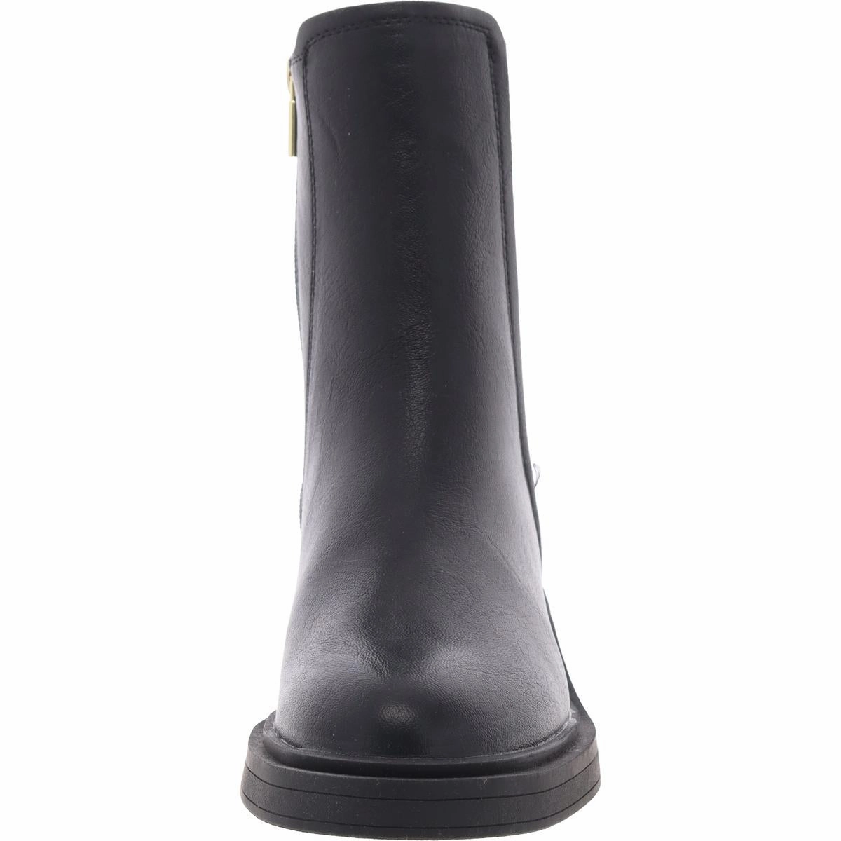 Anabelle Chelsea Womens Solid Faux Leather Chelsea Boots