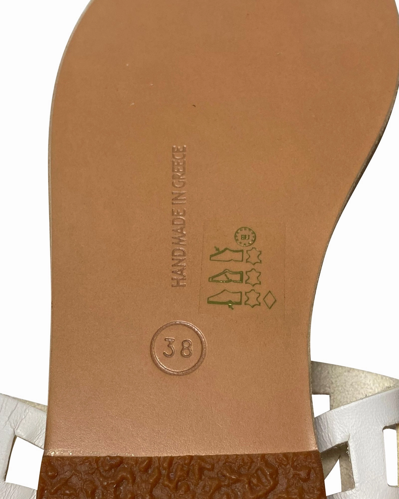 Ancient Greek Sandals Ikaria Lace Vachetta in White Leather