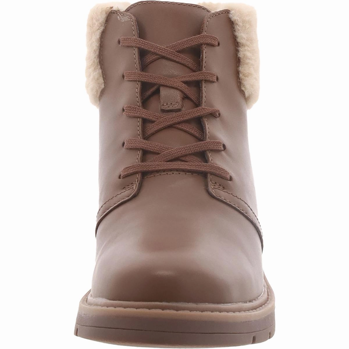 Andie Go Womens Leather Lace Up Ankle Boots