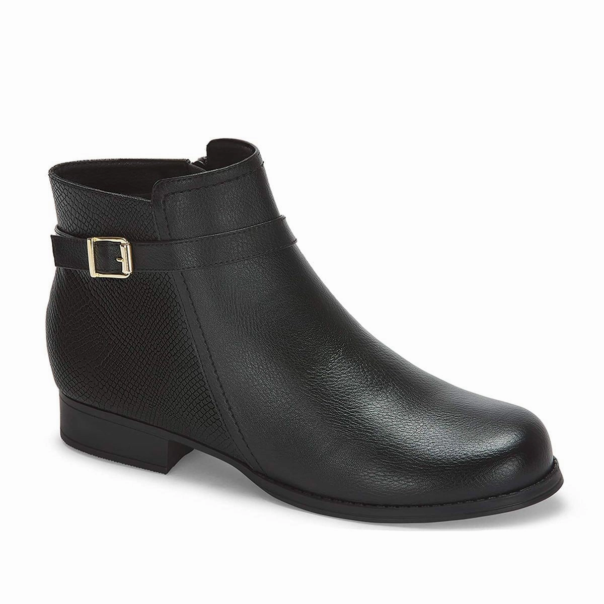 Andrea Low Heel Booties Cheap Womens Leather Boots
