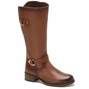 Andrea Riding Boots With Metal Ornaments Womens Casual Boots clearance