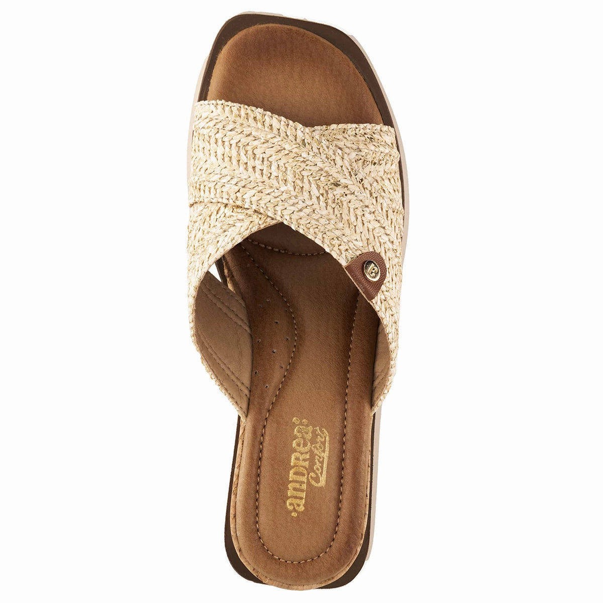 Andrea Women's Criss Cross Platform Wedge Sandals