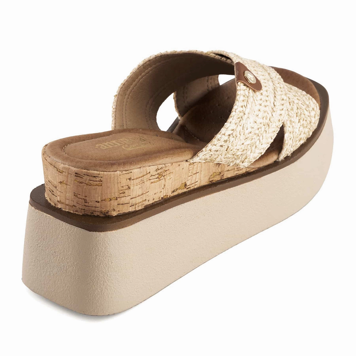 Andrea Women's Criss Cross Platform Wedge Sandals
