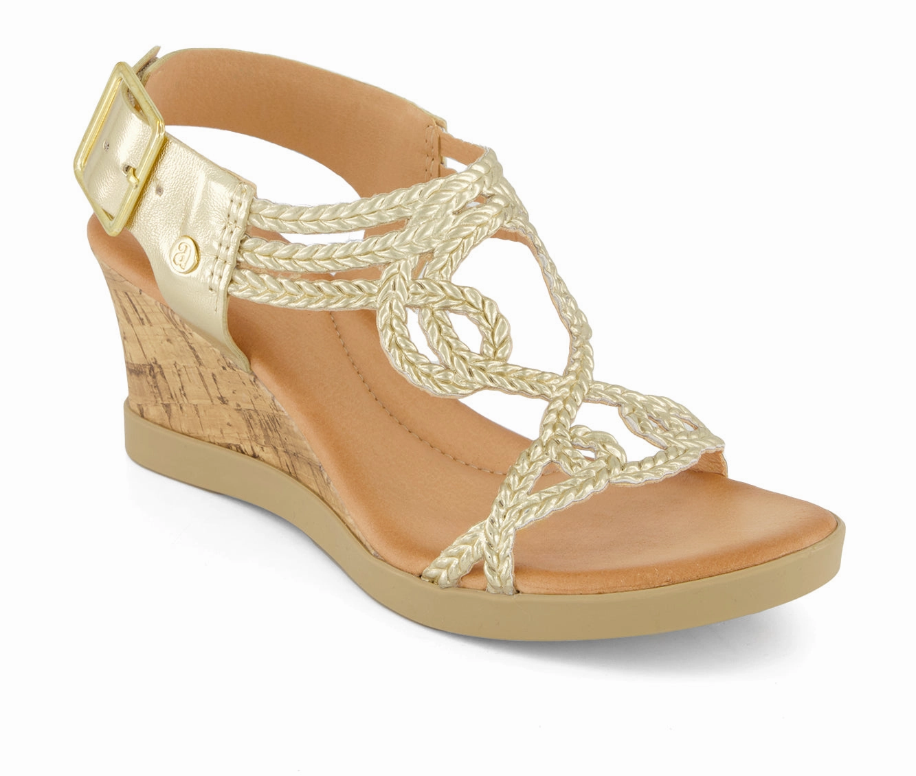 Andrea Women's Wedge Casual Comfort Ankle Strap Sandals