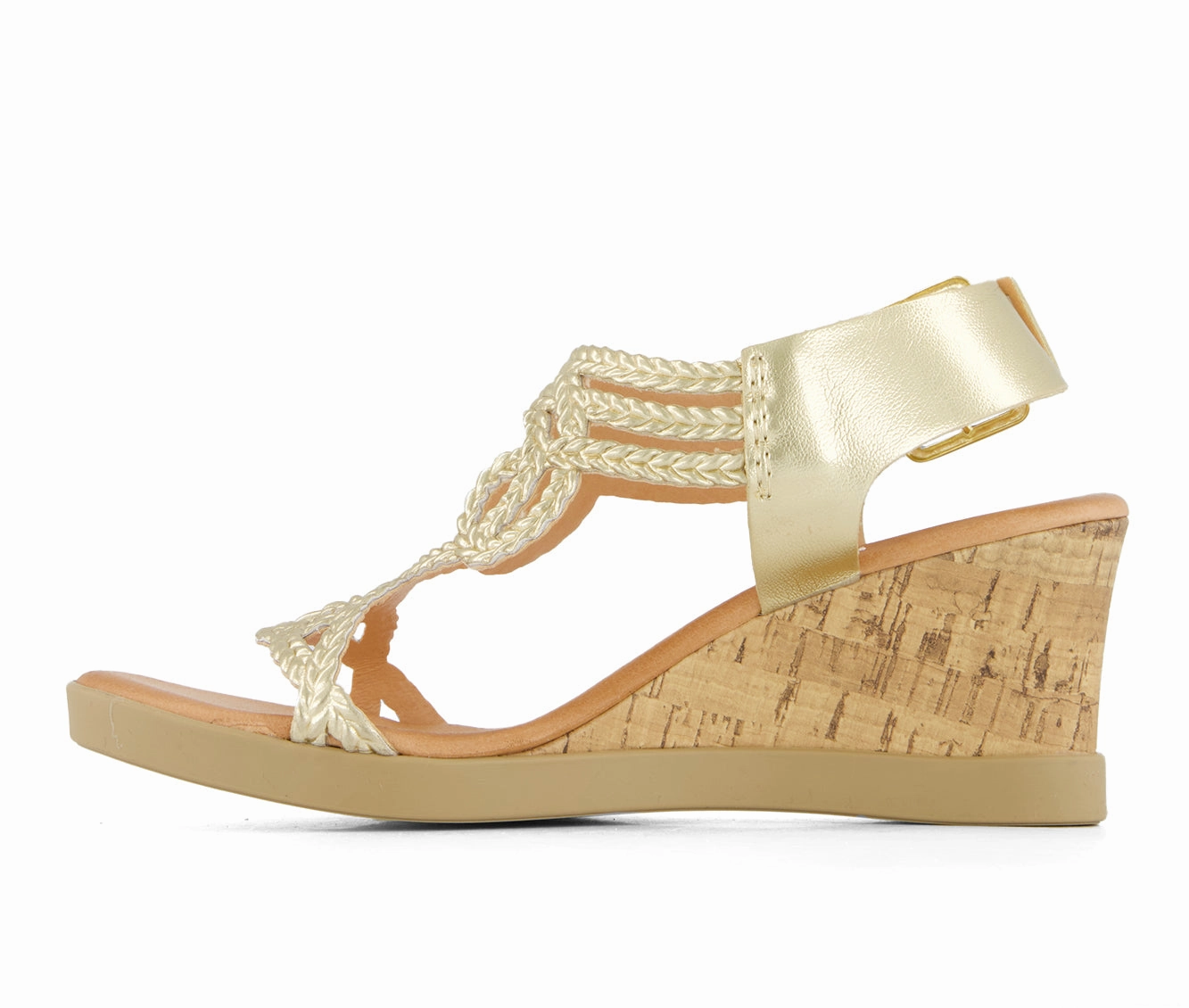 Andrea Women's Wedge Casual Comfort Ankle Strap Sandals